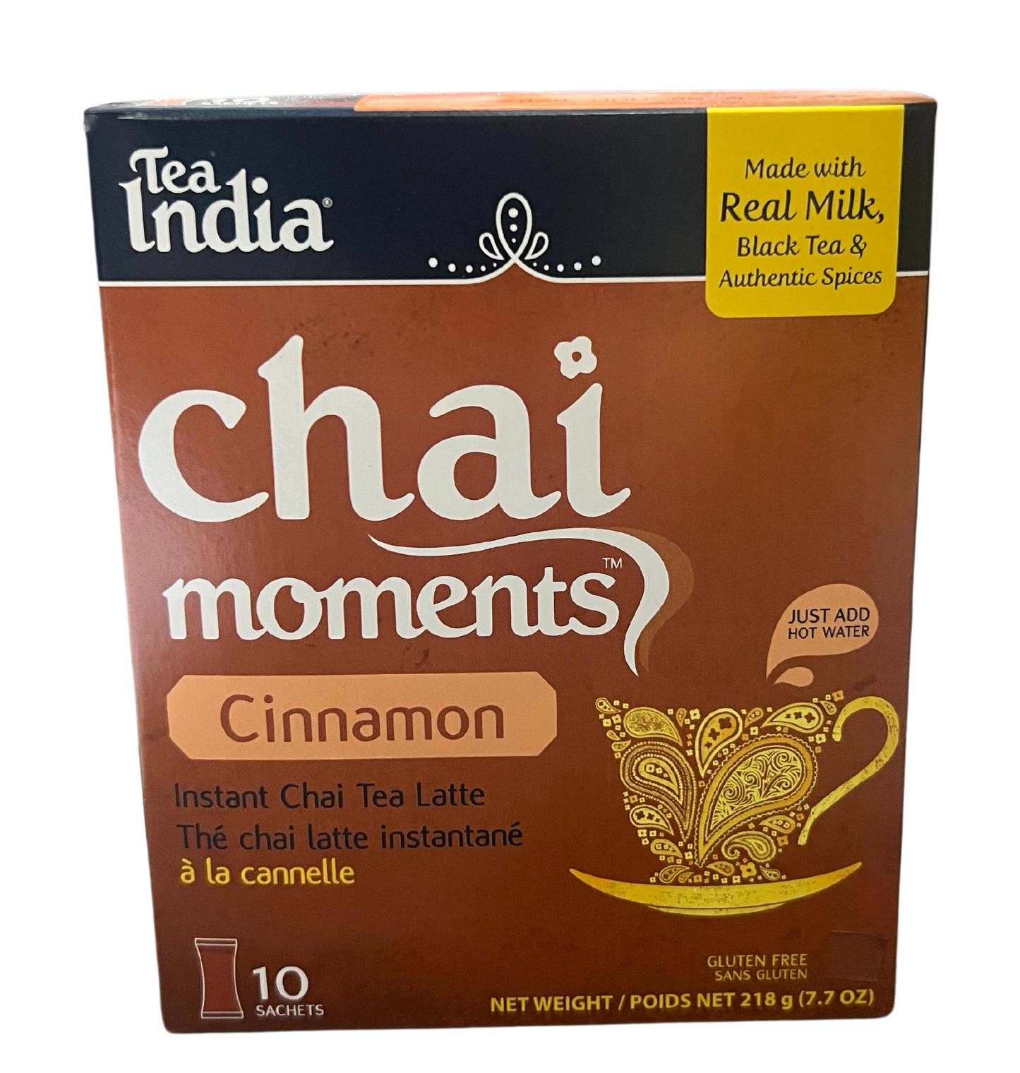 TEA INDIA CHAI MOMENTS CINNAMON 218g (10 SACHETS)