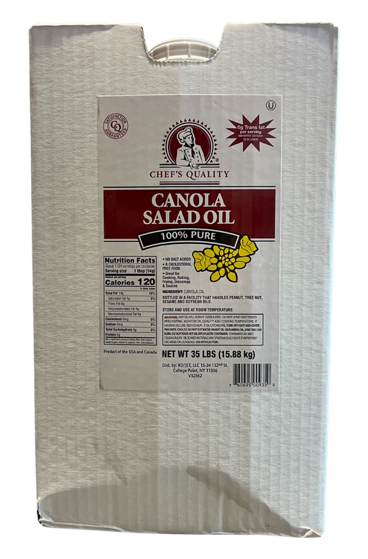 CHEF'S QUALITY CANOLA SALAD OIL 35LB