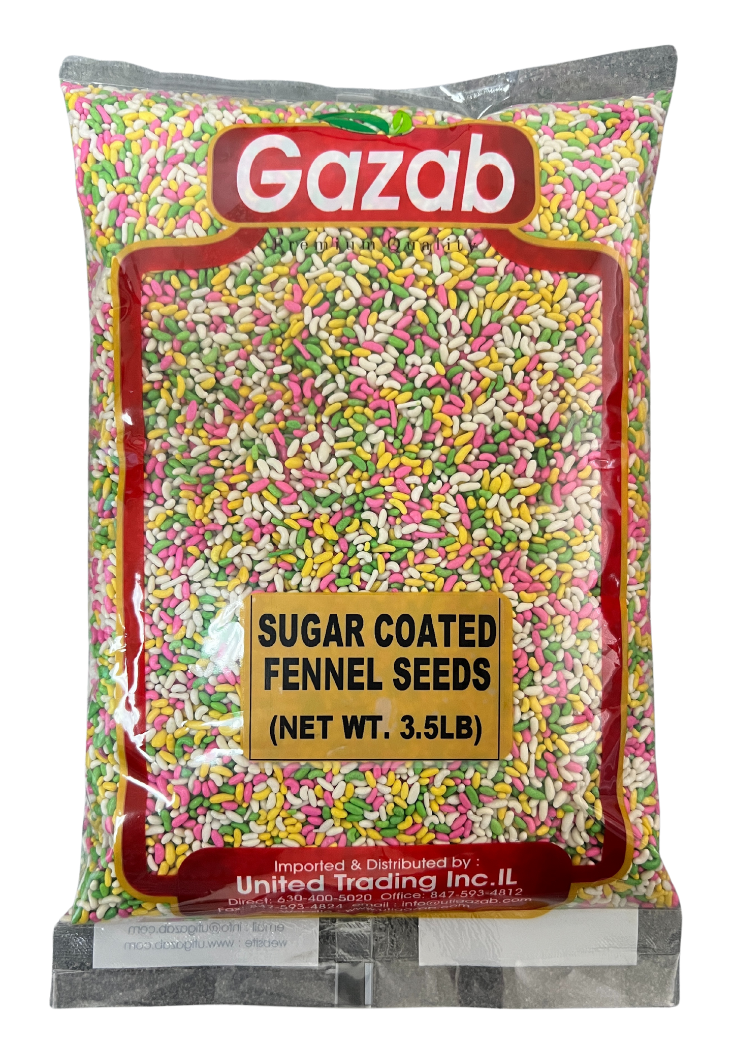GAZAB SUGAR COATED FENNEL SEEDS (MITHI SAUNF) (FENNEL CANDY)