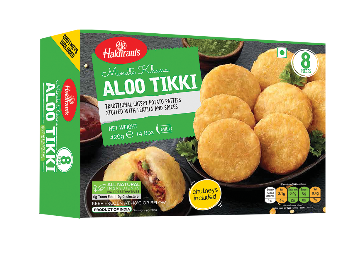 HALDIRAM'S (HR) ALOO TIKKI 420g / 14.8oz
