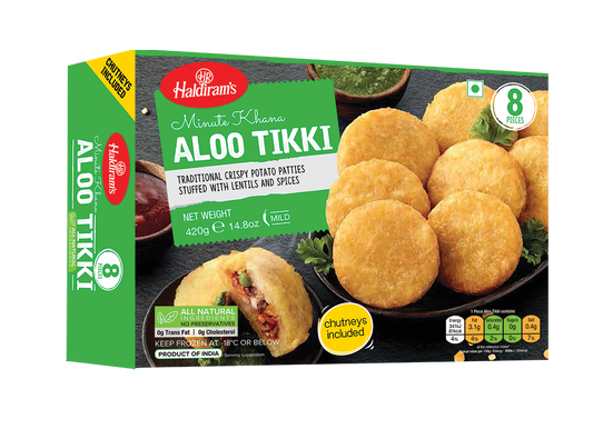 HALDIRAM'S (HR) ALOO TIKKI 420g / 14.8oz